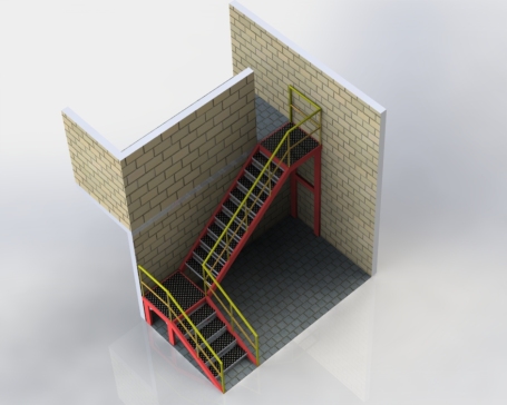 A2001725-90度结构梯子设计