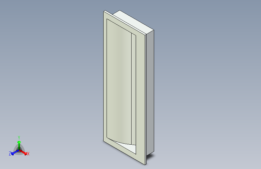 A3001755-暗拉手嵌入式钣金门拉手