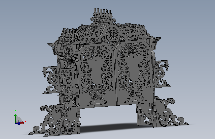 A3001761-激光切割女孩玩偶柜