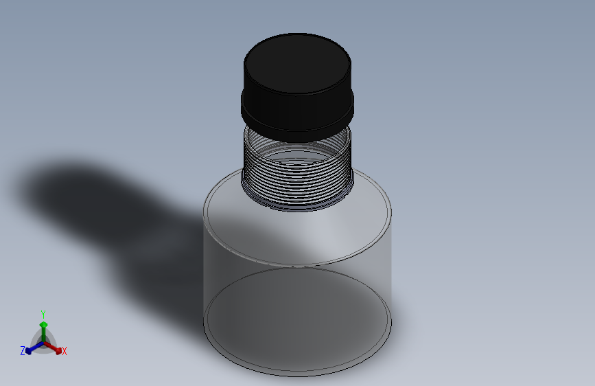 带螺丝的螺纹塑料瓶