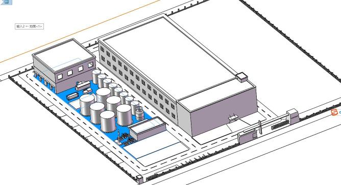 废水处理工厂布局图