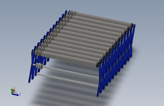 伸缩滚筒线装配图