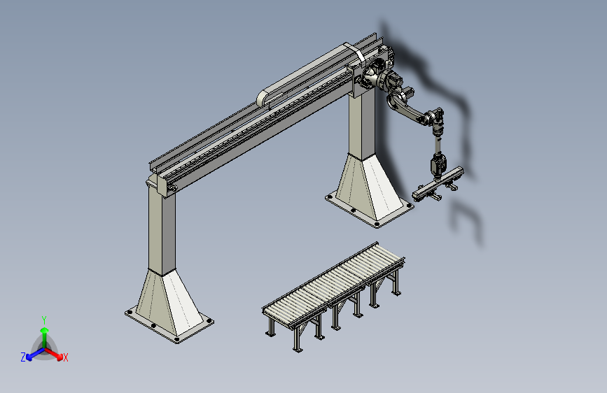 50KG天轨侧挂总装