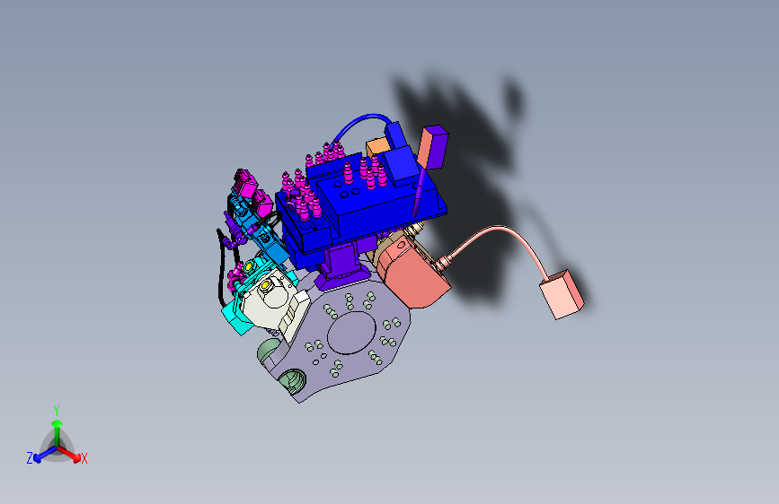 210公斤机器人多芯多气路快换盘设计