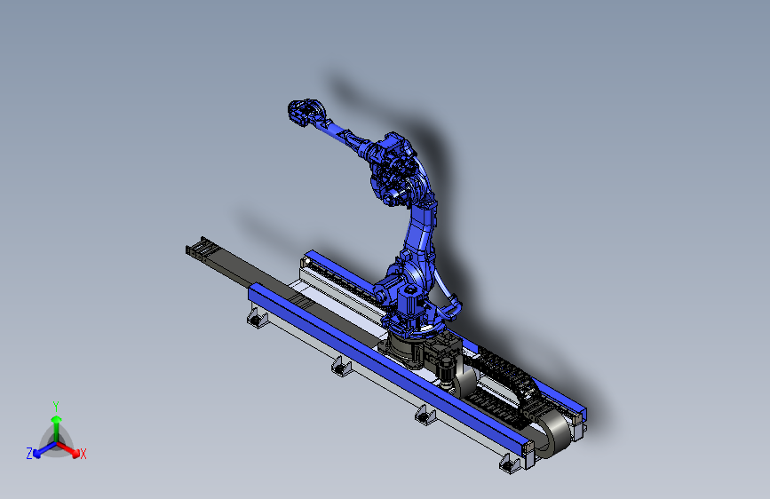 600kg负载机器人地轨