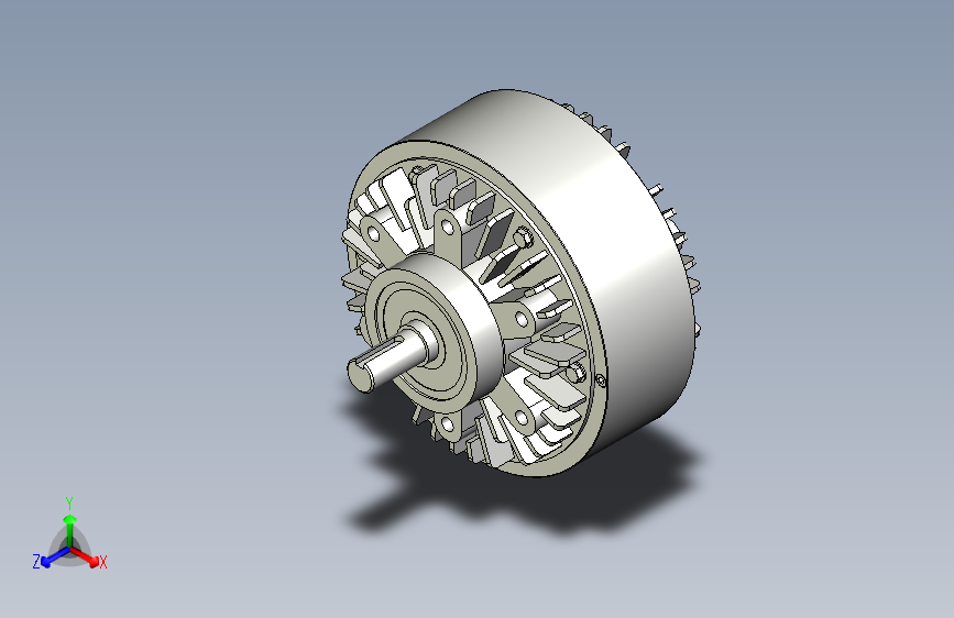 FZ型单出轴、止口支撑、自然冷却磁粉制动器_FZ3