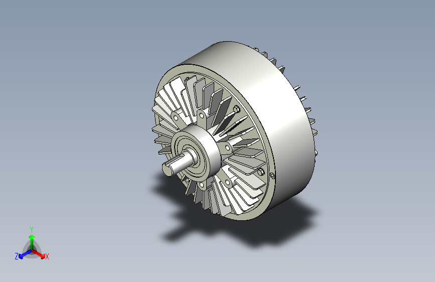 FZ型单出轴、止口支撑、自然冷却磁粉制动器_FZ6