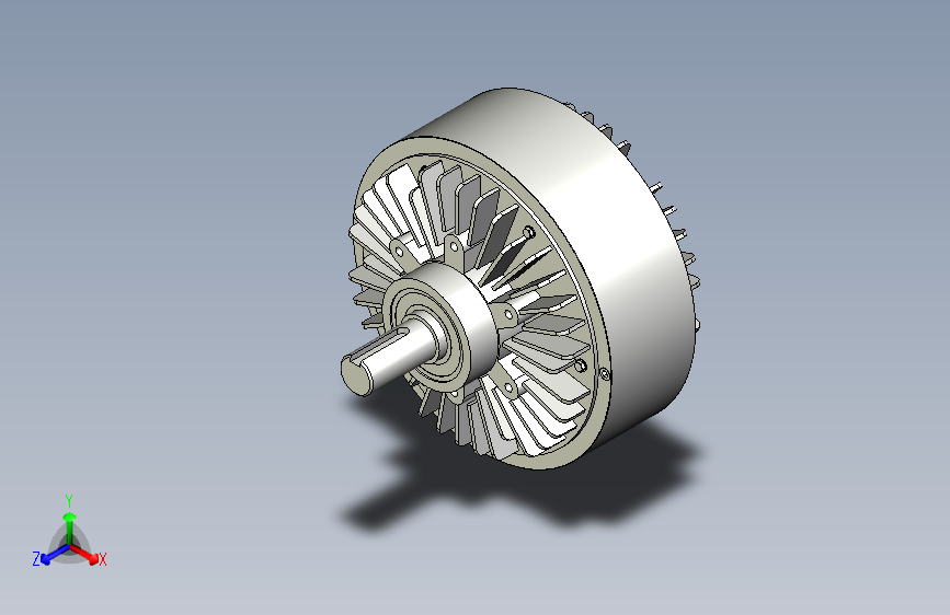 FZ型单出轴、止口支撑、自然冷却磁粉制动器_FZ25