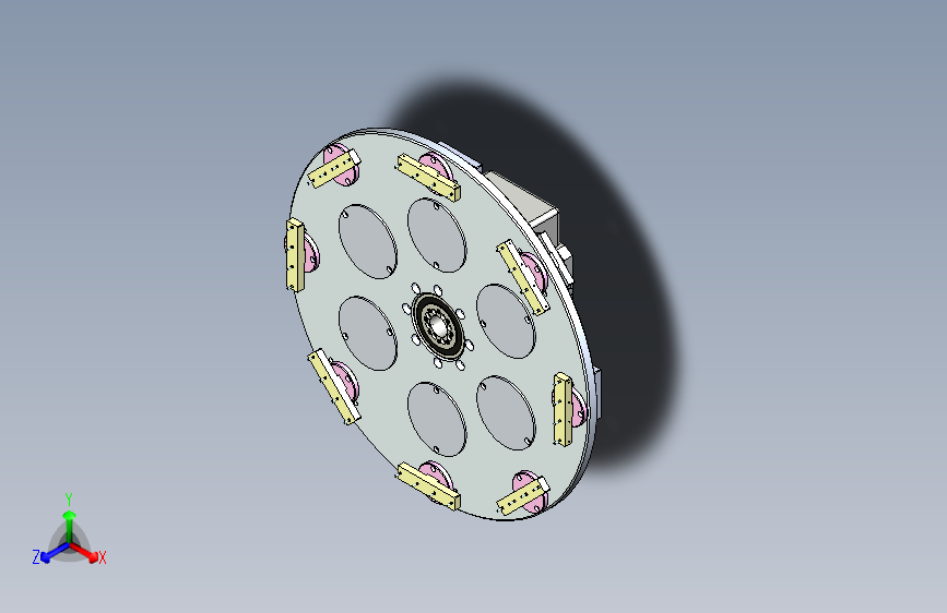 八工位装配分度圆盘