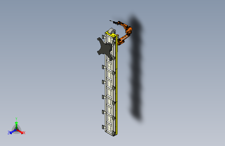 钣金导轨防护机器人地轨