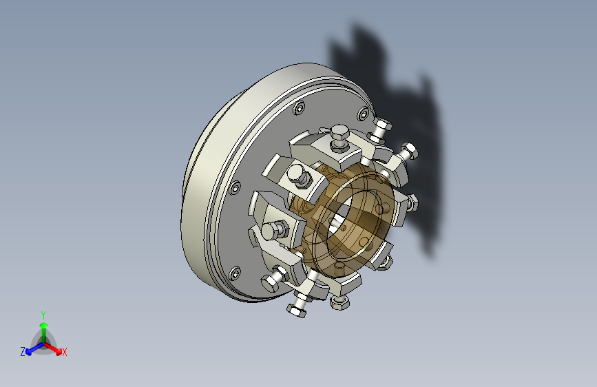 闭式弹性膜片自定心夹紧装置