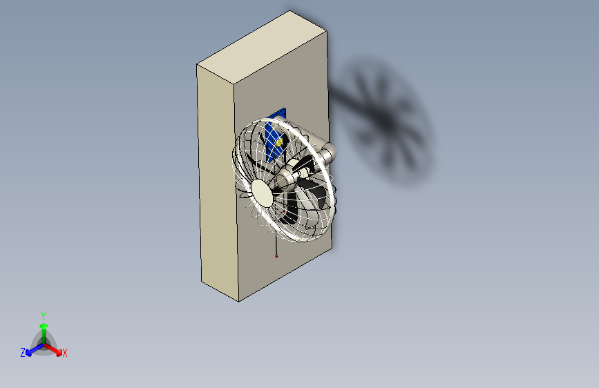 壁挂式旋转风扇
