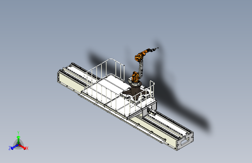 超重型负载焊接机器人地轨设计
