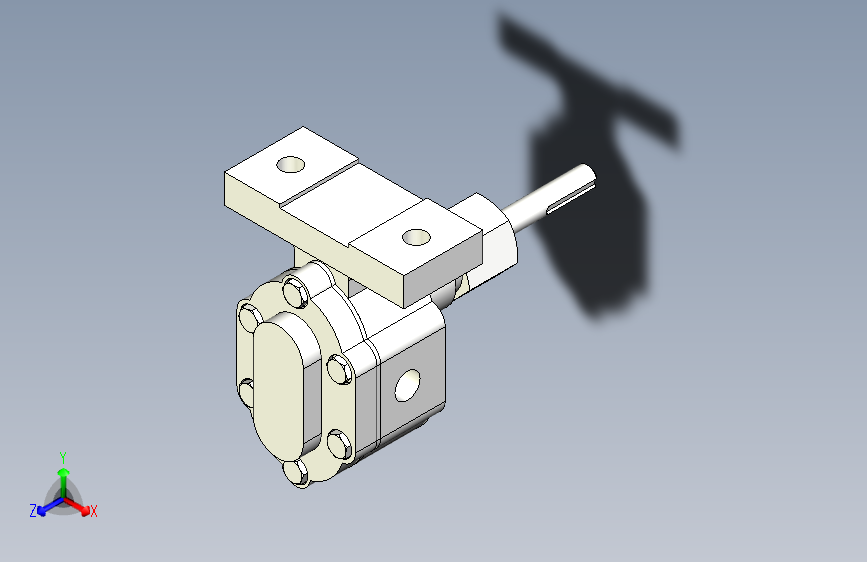 齿轮泵三维模型