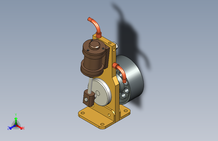 单缸摆动式发动机