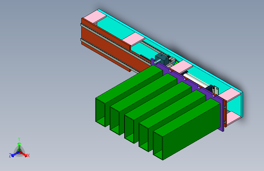 弹仓阵列等距举升机构设计