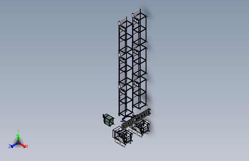 电路板检测设备与机械手组合模拟