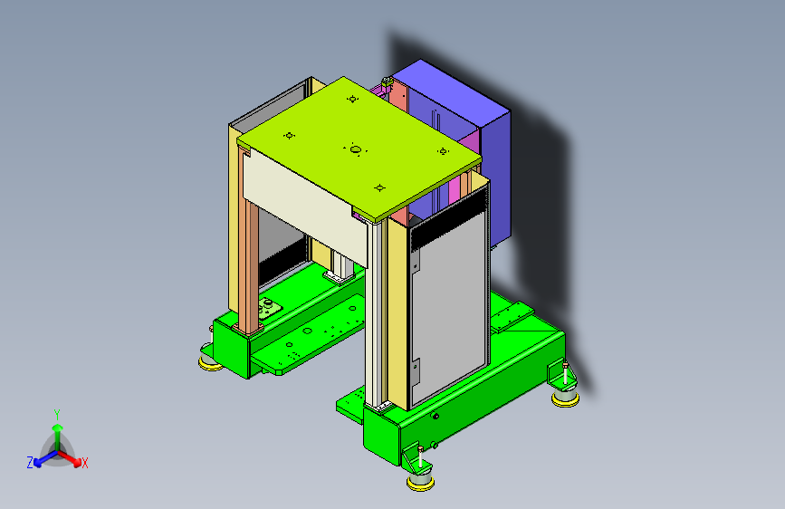 非标冲压设备外框架设计