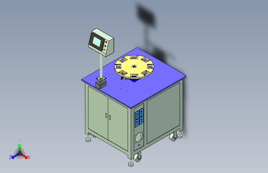 非标设备多工位等分框架平台设计