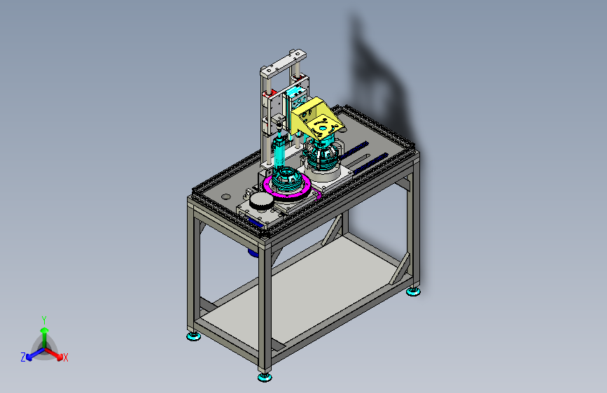 工件翻转中转台