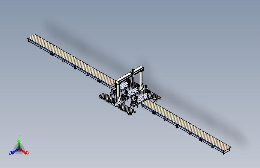 辊校正设备与门架机械手组合