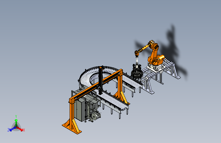 桁架机器人轮胎自动搬运包装