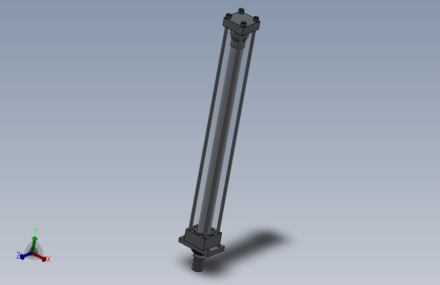 A0001395-液压缸（法兰头）50.8x36x600 毫米