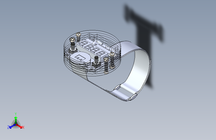 B2001714-透明LED手表