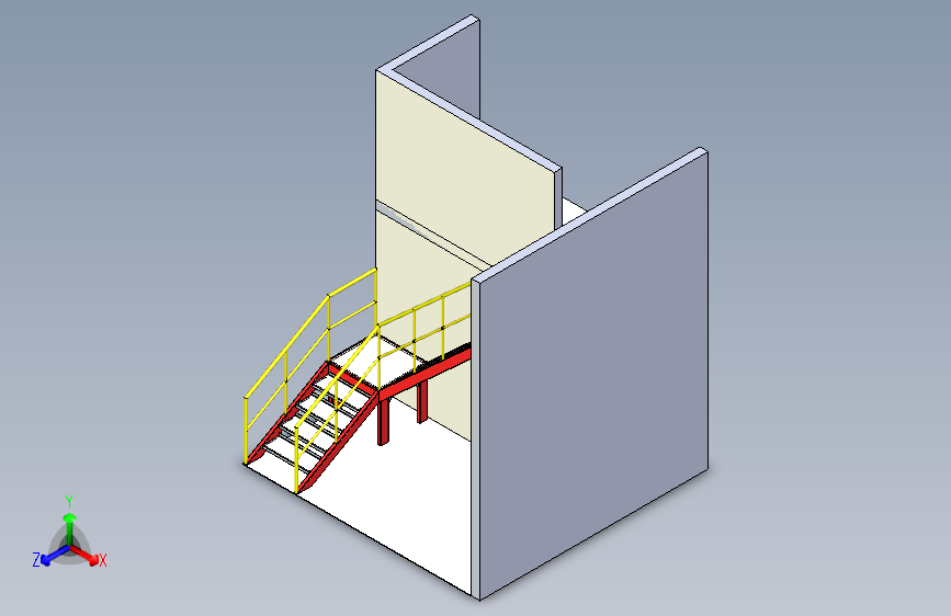 B2001725-90度结构梯子设计