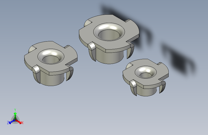 B2001752-Nut M10, M8, M6 家具冲击螺母