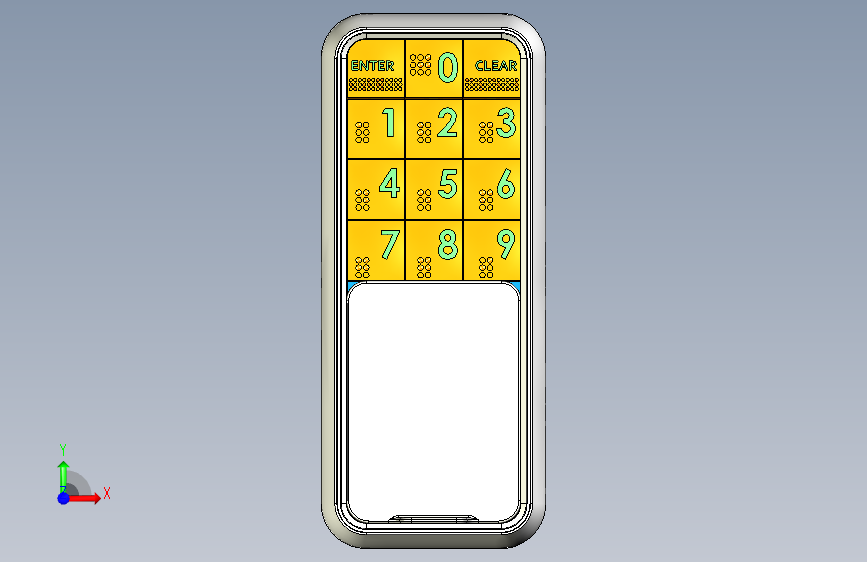 B2001753-门指纹密码锁 正面视图
