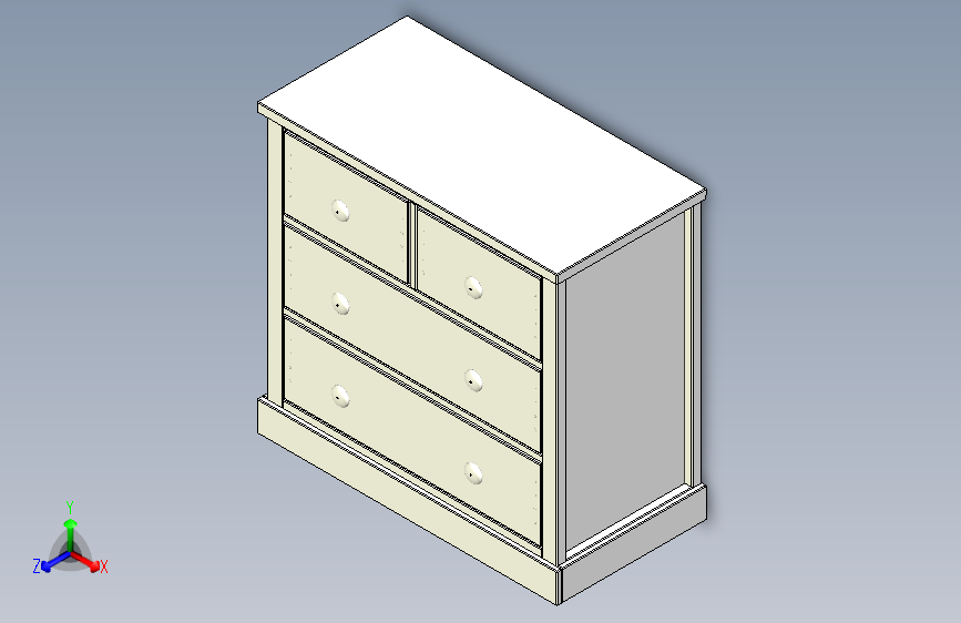 B2001825-抽屉柜 2+2