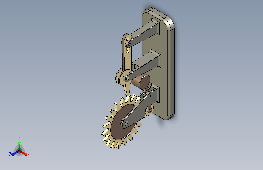 B2001837-连续旋转运动转换为齿盘的间歇运动