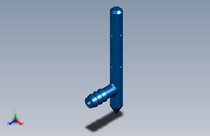 B2001846-插入土壤中的垂直喷洒器