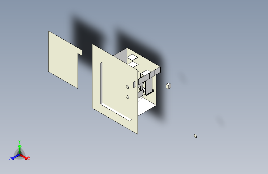 B3001639-浴室梳妆台，配有白色洗脸盆和双面镜子