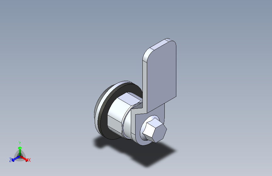 B3001642-扭锁旋转锁，三角钥匙电气柜锁