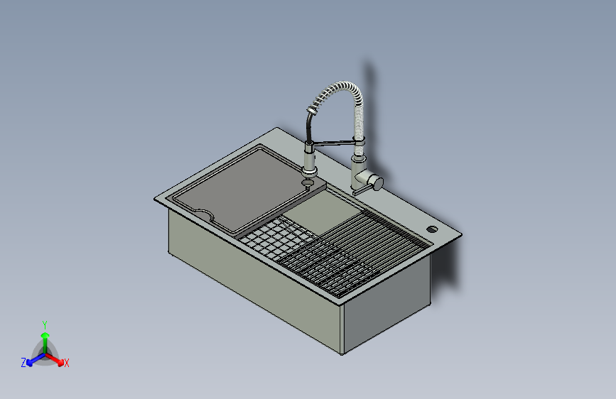 B3001641-厨房工作站水槽33英寸