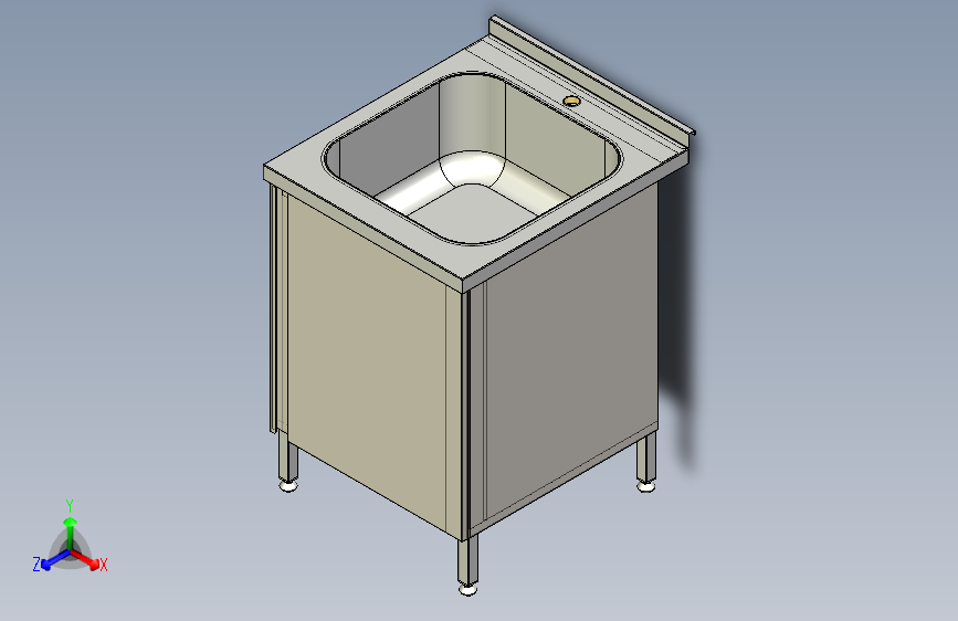 B3001652-厨房水槽柜 600х700х850 (250)