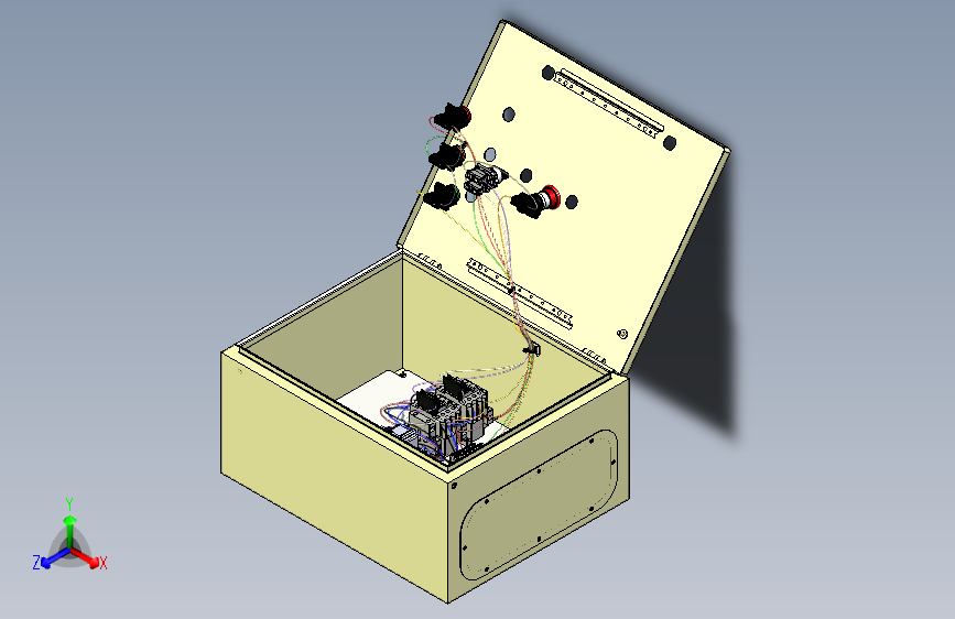 B3001660-带电缆和组件的电气柜