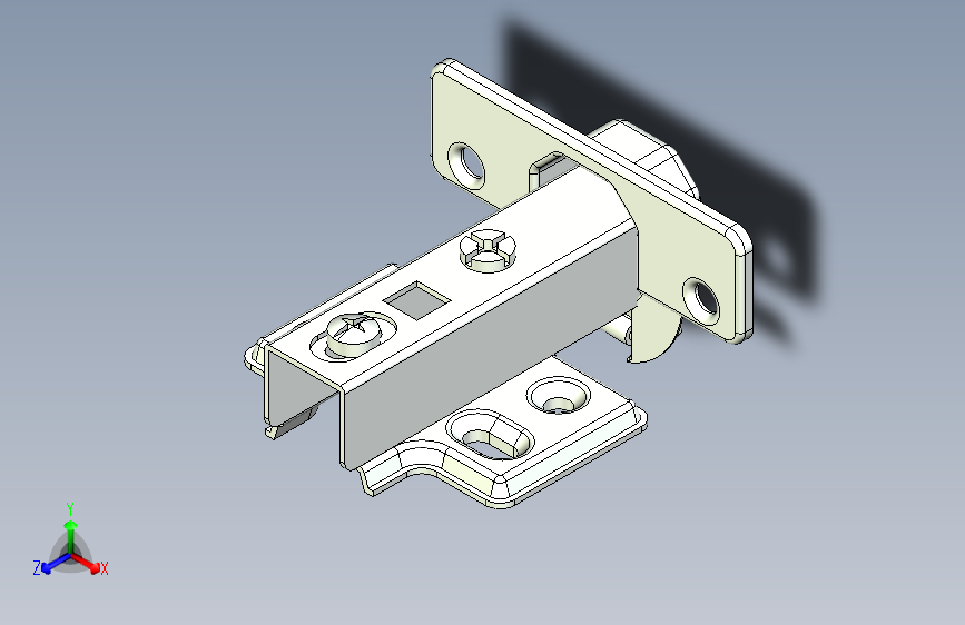 B3001664-隐藏式柜门铰链合页