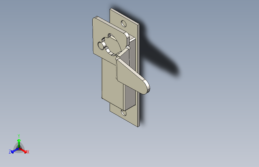 B3001677-按压锁用于壁挂式配电箱电气箱