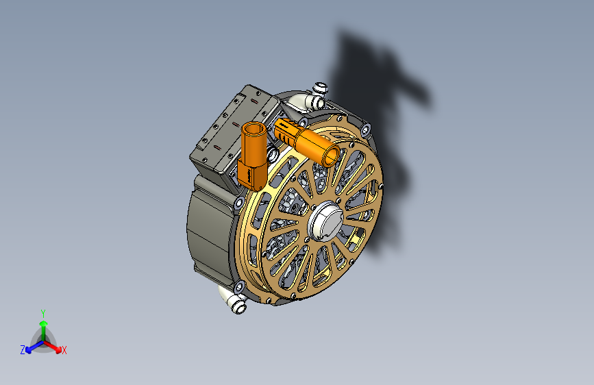 电动车用轴向磁通电机--1775145-1500