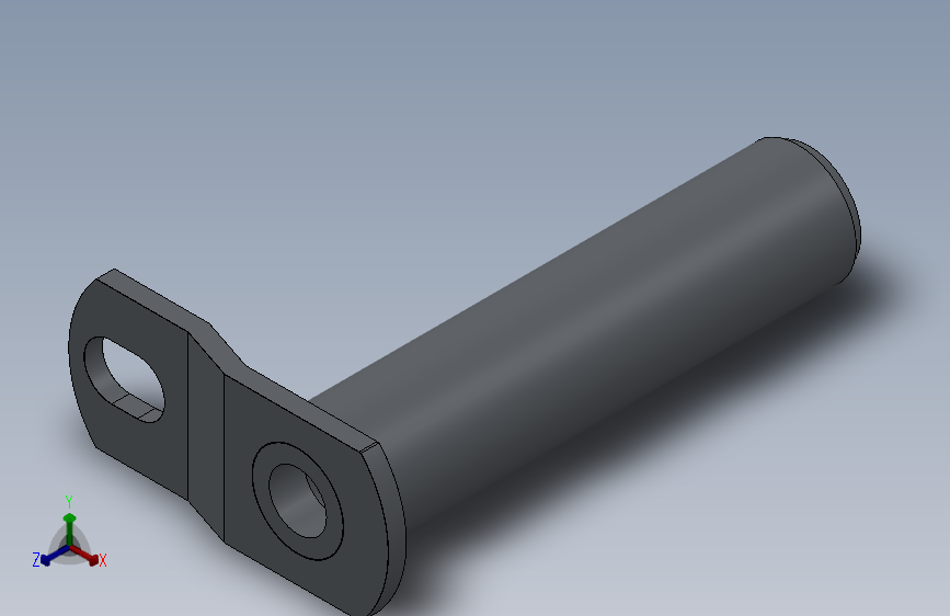 带草销的液压缸中心销76.2x329.5 mm