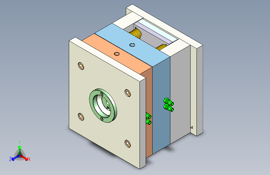 拉手底座注塑模具设计-一模四腔-含模流