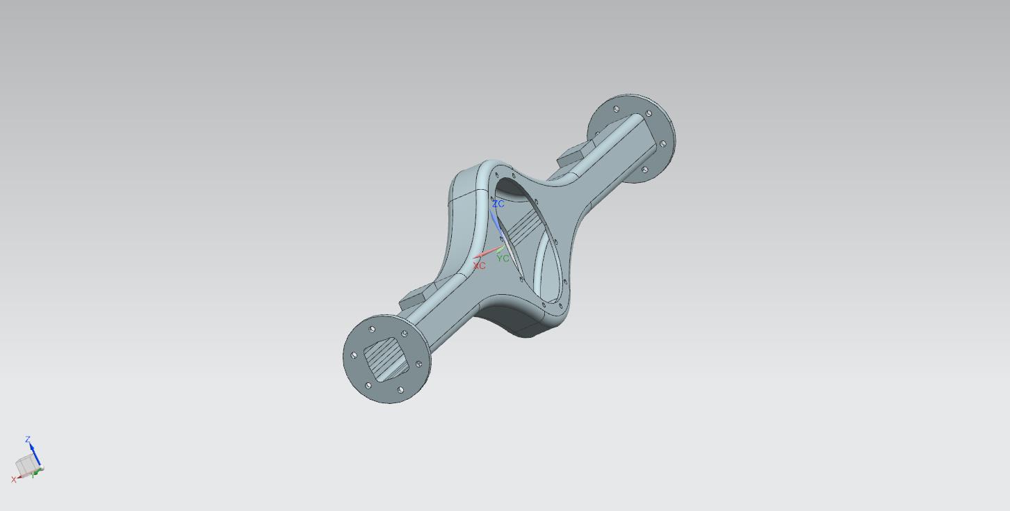驱动桥壳体模型UG三维