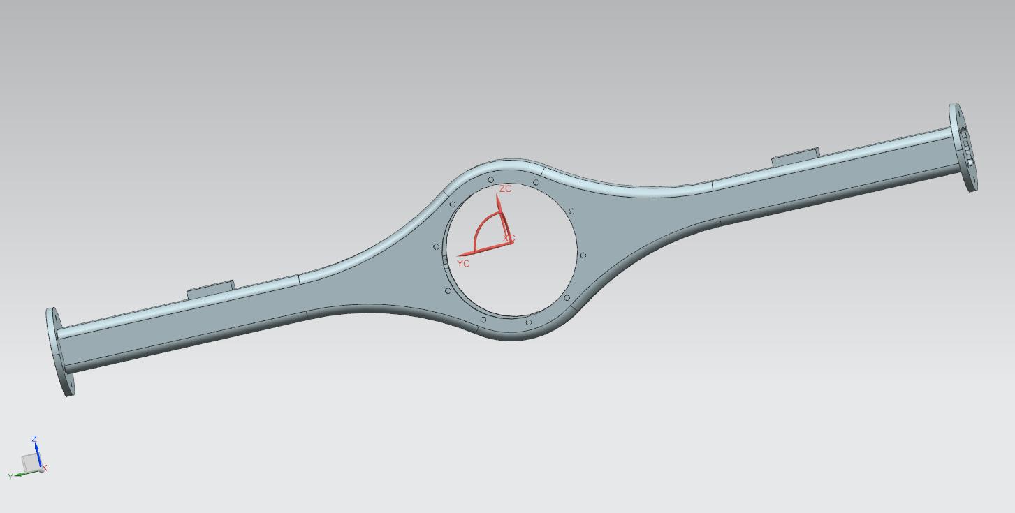 驱动桥壳体模型UG三维