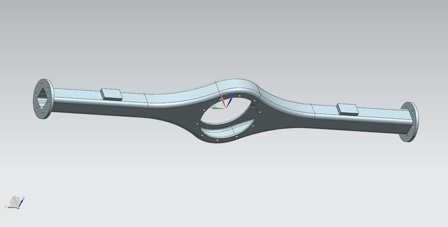 驱动桥壳体模型UG三维