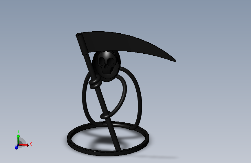 A0001452-雕塑镰刀和骷髅头