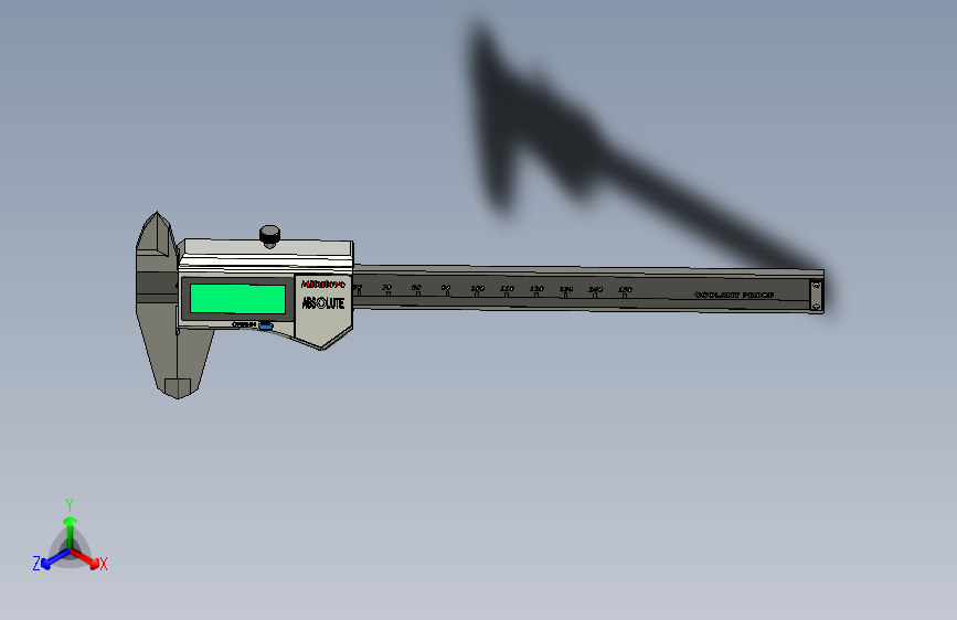 A0001412-美优利冷却液防护数显卡尺 150mm