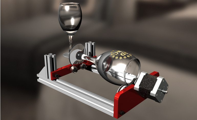 A2001945-旋转激光雕刻的支架